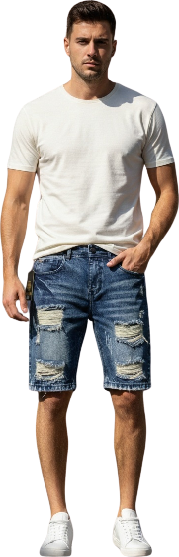 Modelo vistiendo Bermuda Blessed Colección 2026